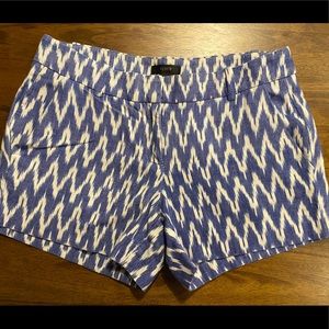 J Crew ZigZag Ikat Shorts -Size 2